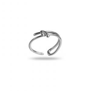 bague au nœud délicatement ouvert “ophélia”